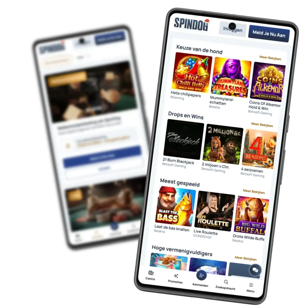 Spindog Casino applicatie