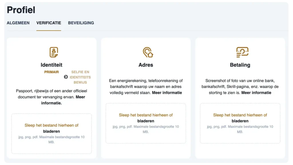 Spindog registratie verificatie